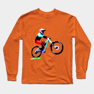 mtb downhill bike bmx Long Sleeve T-Shirt